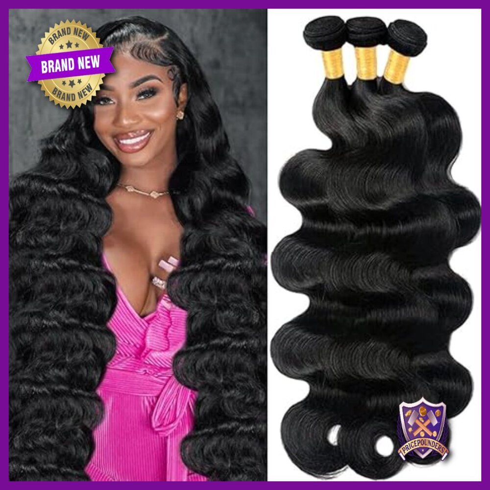 12A Brazilian Virgin Human Hair Extensions 18 20 22 Inch Body Wave 3 Bundles